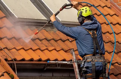 Démoussage et hydrofuge de toiture à Allos